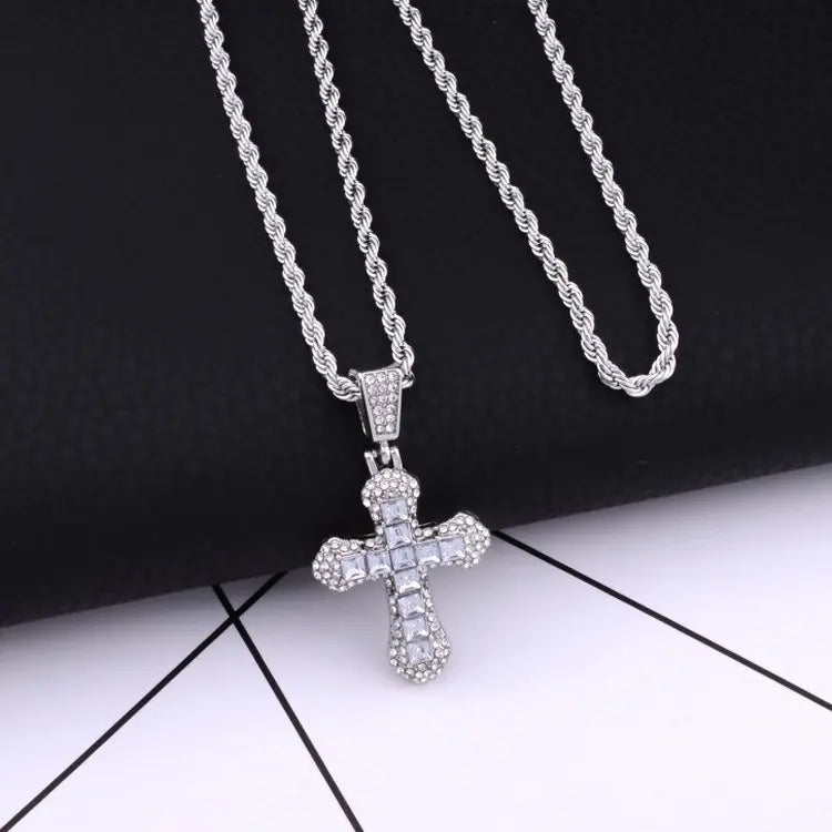 Chains Unisex Cross Necklace 2025 Fashion Multi-Color Pendant Chain Link Necklace for Men Women Gifts Street Style Trendy Accessory,necklaces for men