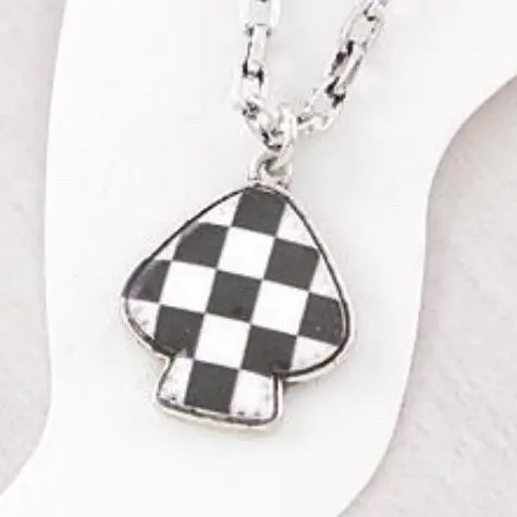 Ace Charm Anklet - Black Lobster Claw Closure, Available in Checker or Black, Featuring Charm and Chain