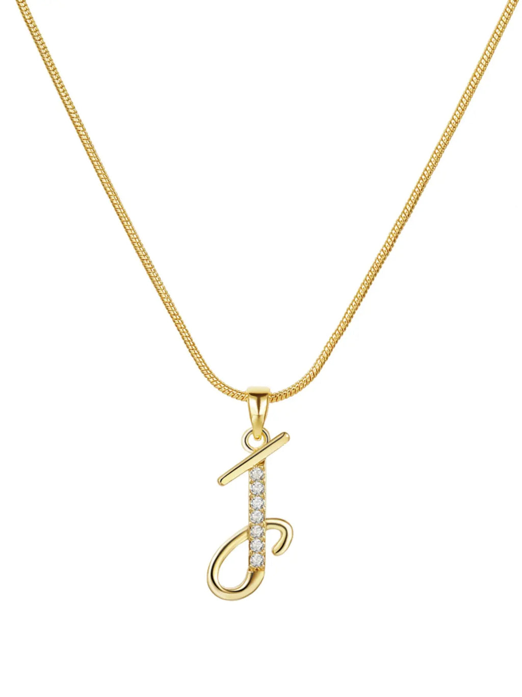 Elegant Simple 26 Letter Copper Zircon Pendant Necklace for Women, Alphabet Letter Necklace, Stylish Jewelry Accessory, Perfect Gift Idea, Necklace Initial, Birthday Gift Jewelry