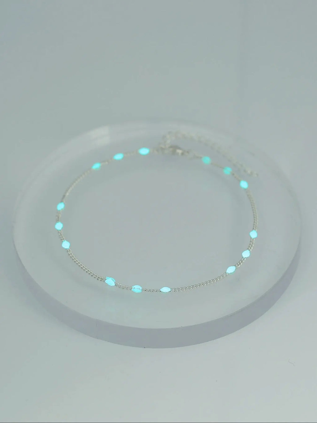 Fashionable Glow in The Dark Anklet, Adjustable Strap Anklet for Women, Trendy All-match & Exquisite Jewelry for Birthday Gift, Trendy jewellery accessories, Fashion Chic Accessories