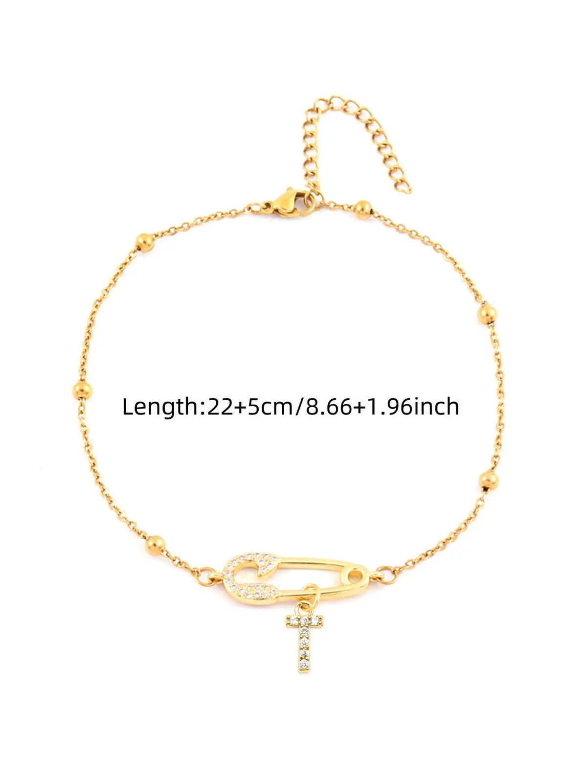 Letter Design Anklet for Women, Fashion Jewelry Accessories for Party, Personalized Daily Clothing Decor, Trendy All-match & Exquisite Jewelry for Birthday Gift, Dainty Layered Anklet, Trendy Fashionable Accessories