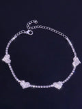 Fashionable Heart Anklet Jewelry, Trendy Holiday Accessory, Elegant Accessory, Stylish Foot Chain for Women, Perfect Gift Idea, Unique Design, Trendy Jewellery Accessories, Summer Jewelry