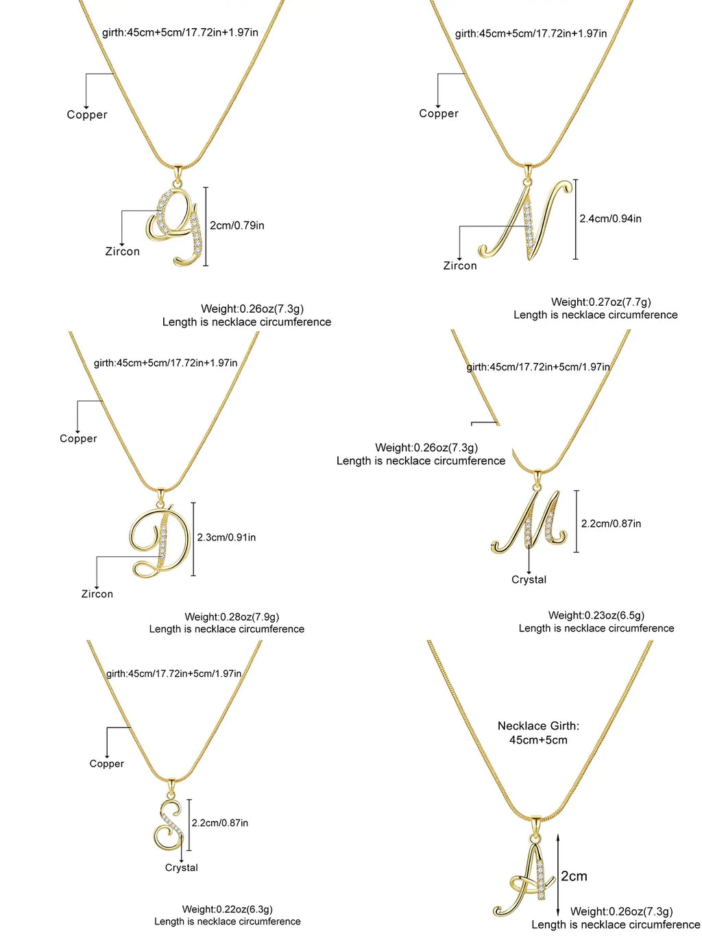 Elegant Simple 26 Letter Copper Zircon Pendant Necklace for Women, Alphabet Letter Necklace, Stylish Jewelry Accessory, Perfect Gift Idea, Necklace Initial, Birthday Gift Jewelry
