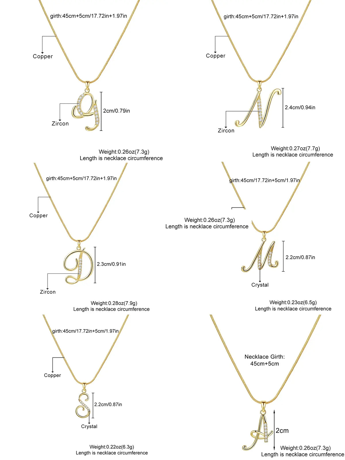 Elegant Simple 26 Letter Copper Zircon Pendant Necklace for Women, Alphabet Letter Necklace, Stylish Jewelry Accessory, Perfect Gift Idea, Necklace Initial, Birthday Gift Jewelry