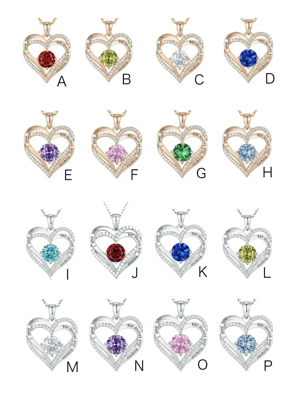 Mother's Day Gift Rose Flower Gift Box Set with Birthstone Heart Necklace, Love Heart Necklace, Perfect for Mom Daughter Girlfriend Wife Birthday Christmas Valentine's Day Exquisite Chain Jewelry, Stainless Steel Necklaces, Modern Versatile Accessories