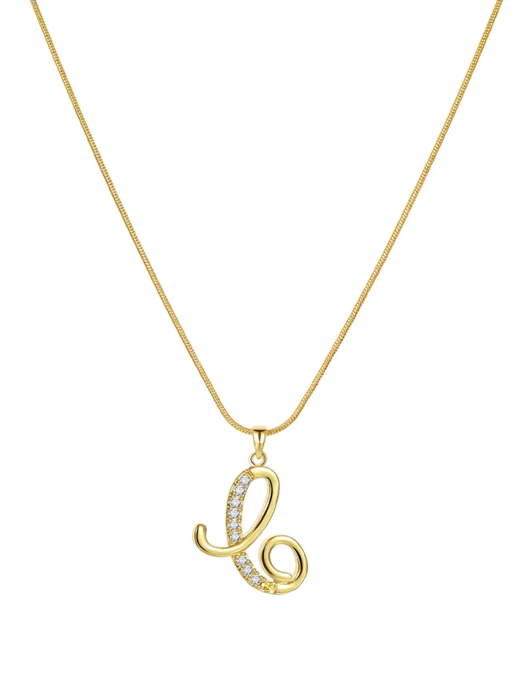Elegant Simple 26 Letter Copper Zircon Pendant Necklace for Women, Alphabet Letter Necklace, Stylish Jewelry Accessory, Perfect Gift Idea, Necklace Initial, Birthday Gift Jewelry