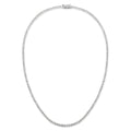 MDFUN Unisex Iced Out Tennis Chain Necklace, 3-6mm 5A+ CZ 4-Prong Bling Chain, Elegant Luxury Hip Hop Costume Jewelry, Female & Male Stylish Accessory, Thoughtful Gift Option,sohochic