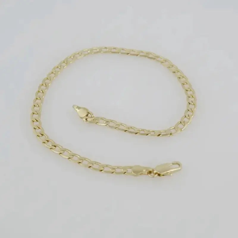 Anklets Tobilleras 3mmX27cm Gold Tone Chain Ankle Bracelet for Women Fashion Jewelry