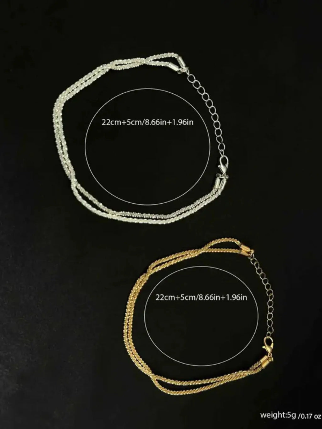 Women's Adjustable Multi-Layer Waterproof Anklet Set, Summer Beach Jewelry, Fashionable Party Accessories, Daily Wear Decorations, Trendy Fashionable Accessories