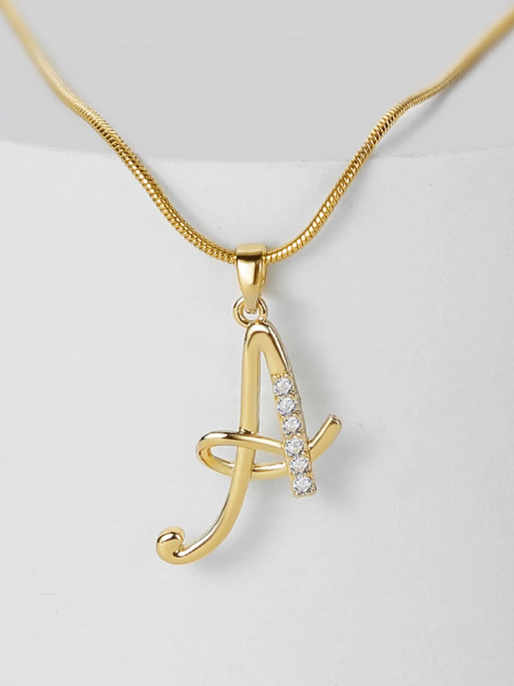 Elegant Simple 26 Letter Copper Zircon Pendant Necklace for Women, Alphabet Letter Necklace, Stylish Jewelry Accessory, Perfect Gift Idea, Necklace Initial, Birthday Gift Jewelry